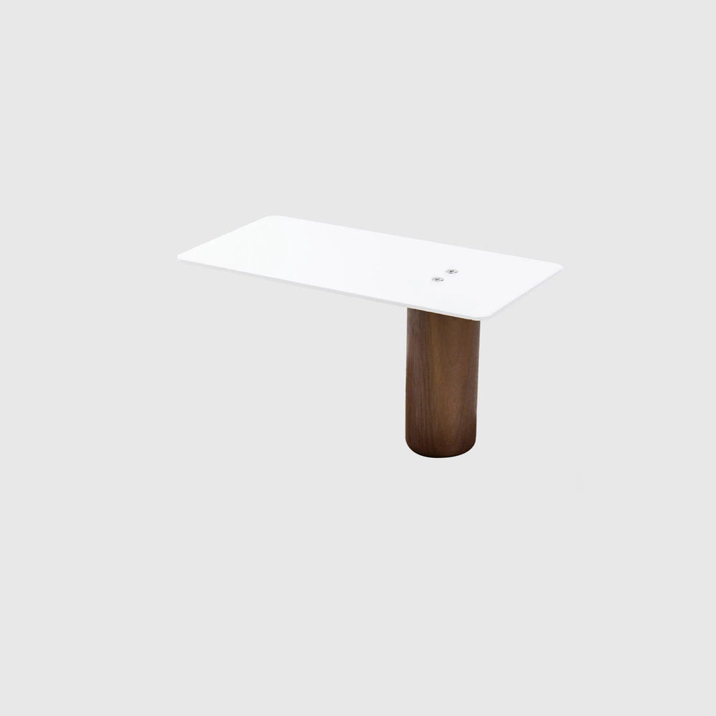 Desk Shelf & Laptop Stand - Walnut + White – ARTIFOX
