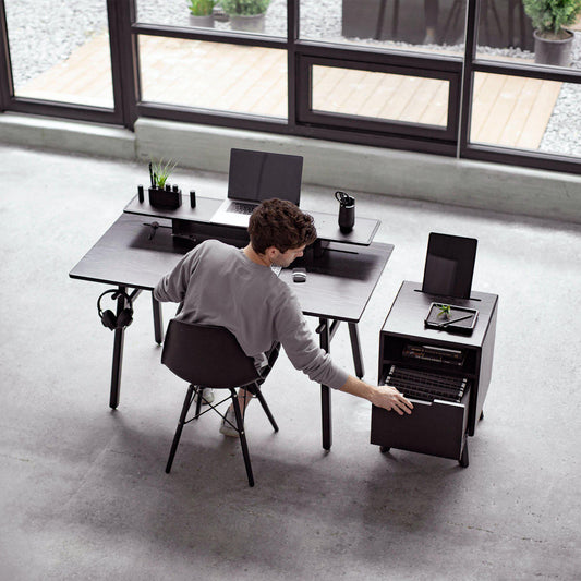 ARTIFOX Desk - Black Oak