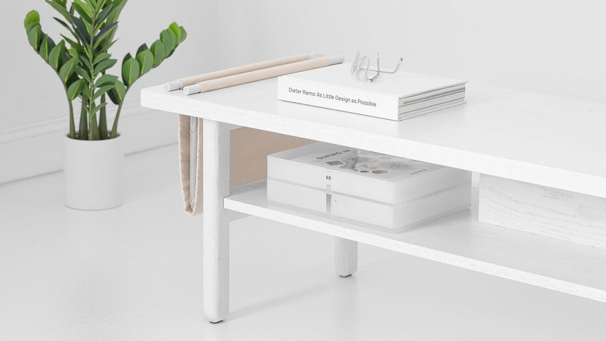 3 Ways to Organize With a Modern Bench