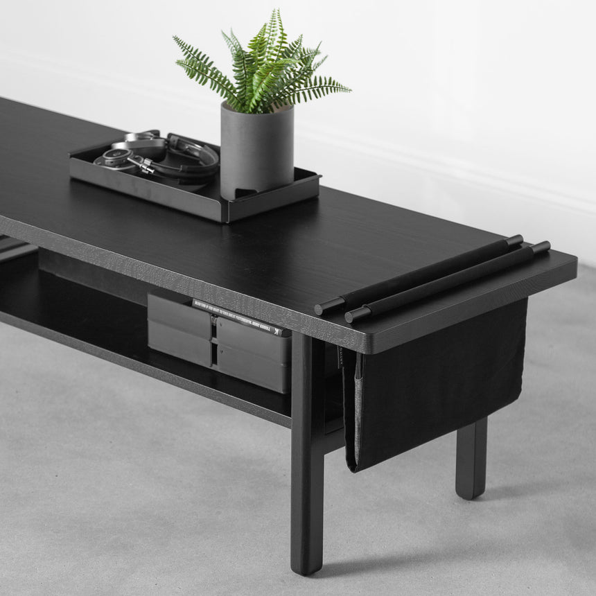 Modern Side Table - Black Oak – ARTIFOX