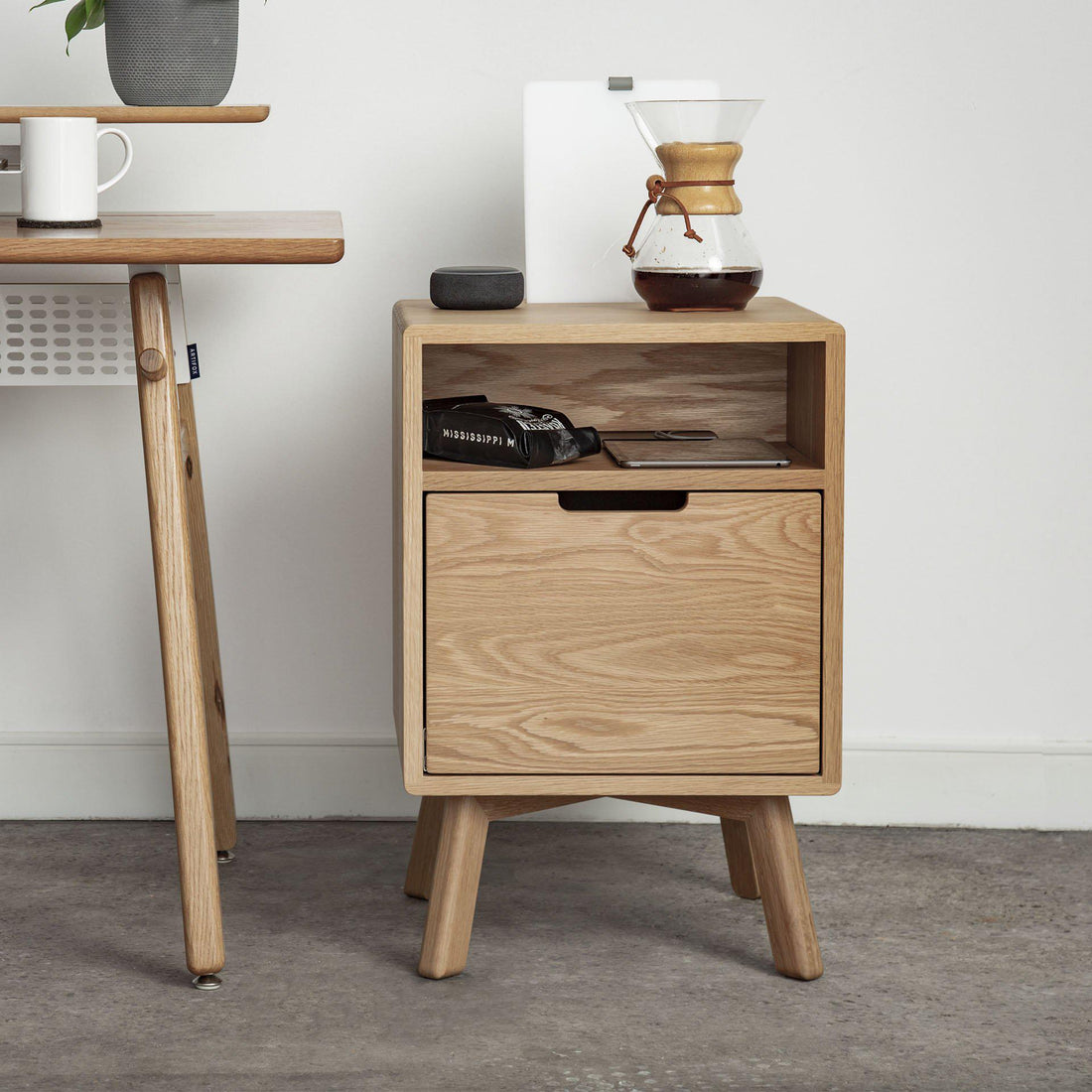 Modern Side Table - White Oak – ARTIFOX