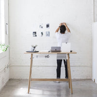 ARTIFOX Standing Desk - White Oak 
