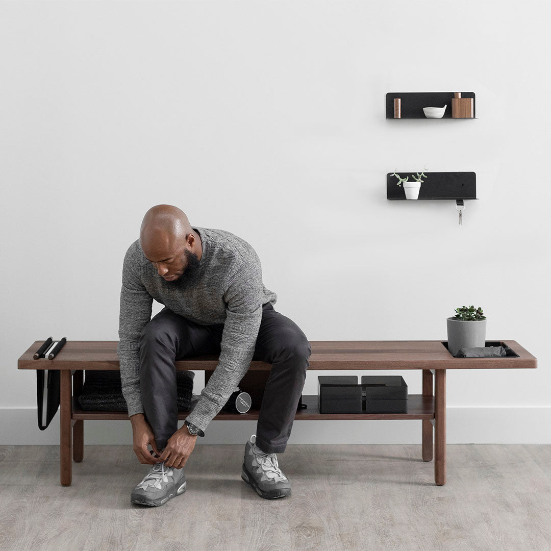 Modern Bench - Walnut – ARTIFOX