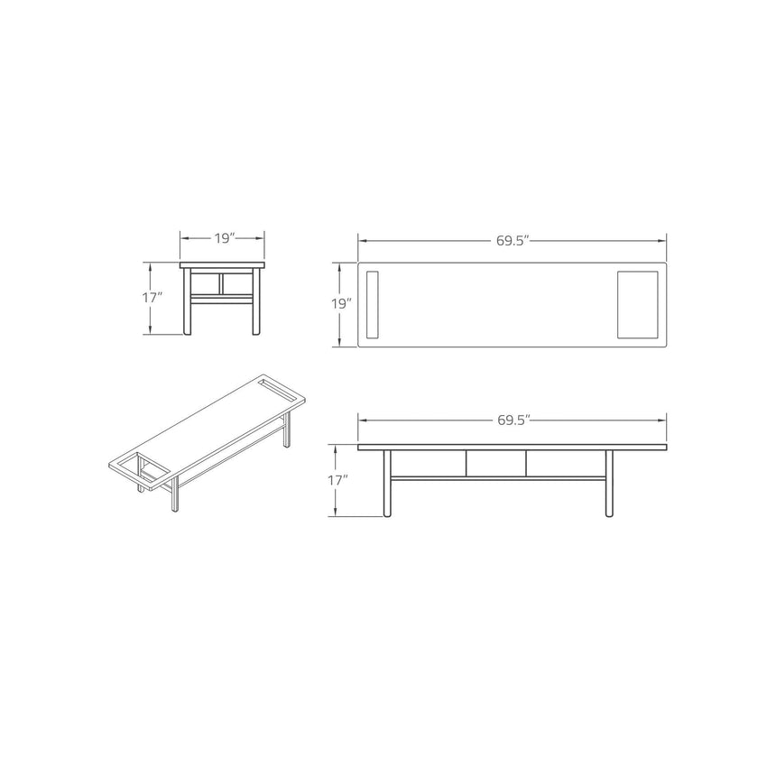 ARTIFOX Bench - White Oak 